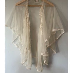 Vintage sheer lingerie blouse
